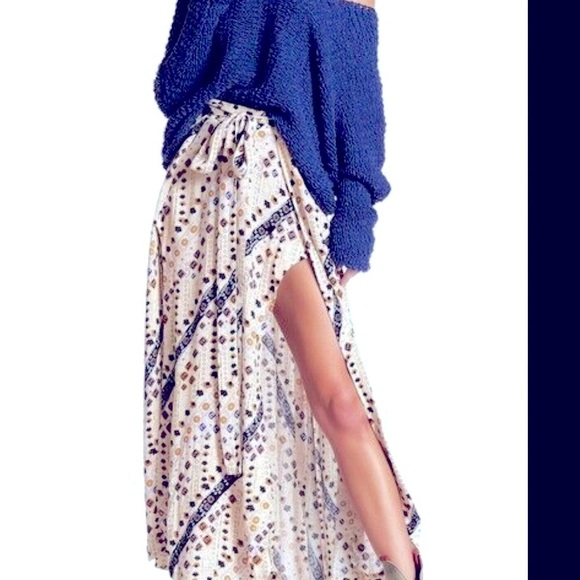 Free People Dresses & Skirts - Free People Size 4 small Remember Me Skirt  Ivory Combo New